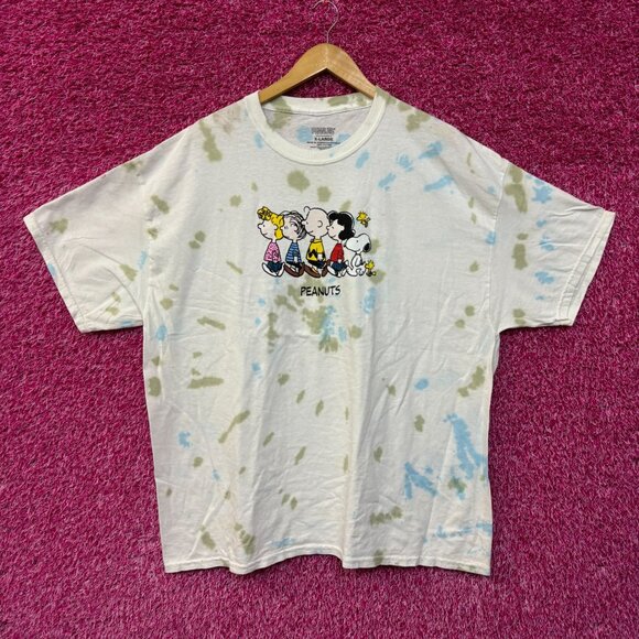 Peanuts Snoopy and the Gang Tie Dye Tshirt size XL - Picture 1 of 5